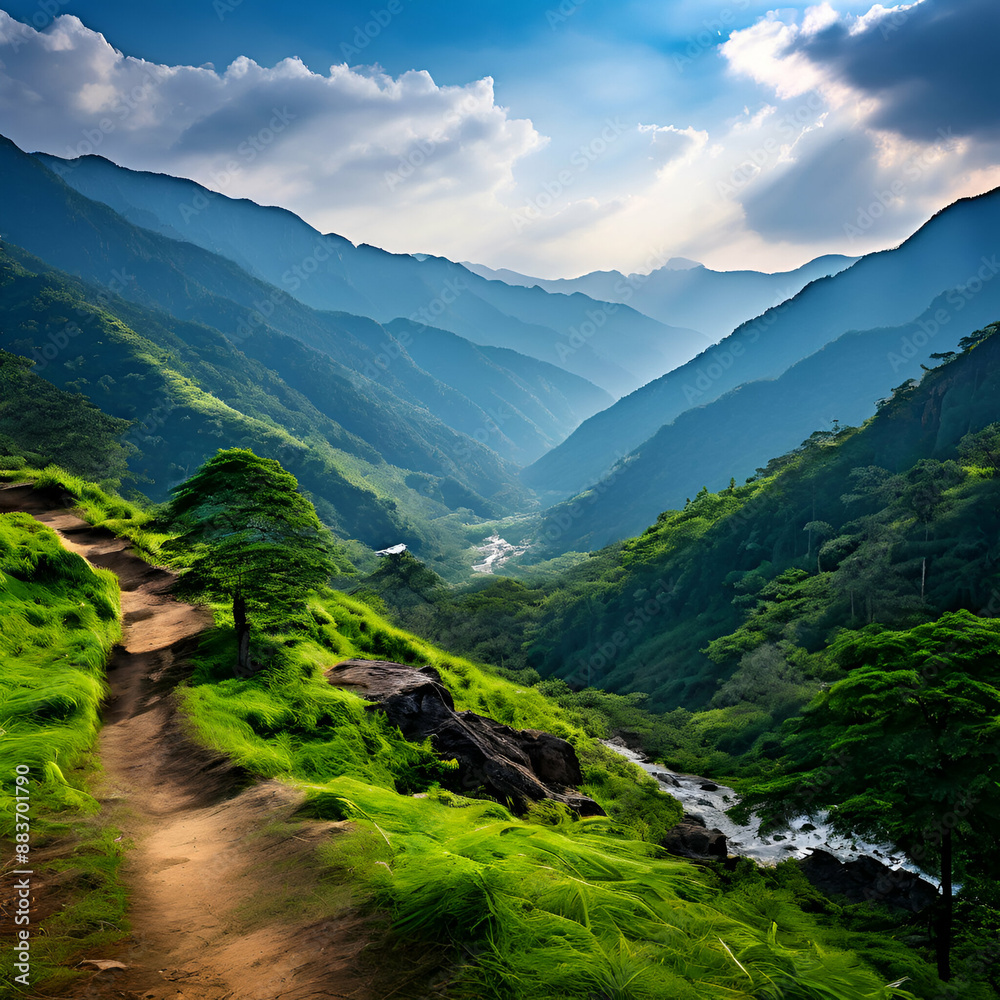 landscape in the mountains