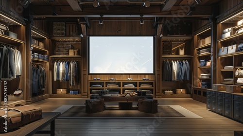 Luxurious Wardrobe Interior: Stylish, Modern, Well-Organized Clothing Space