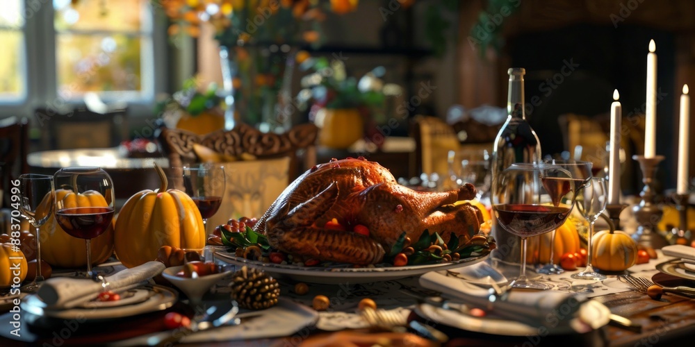 Thanksgiving Feast: A Festive Table Setting Thanksgiving Feast: A Festive Table Setting