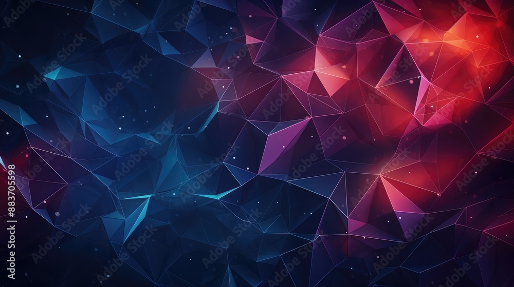 Low poly connections abstract design Low poly connections abstract design