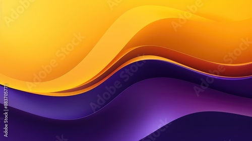 Memphis wave effect dark purple yellow colourful background multipurpose design banner