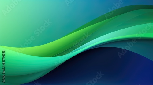 Modern light background with green and blue gradient