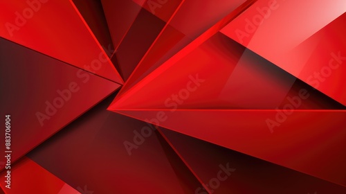 Modern stylish geometric red background vector