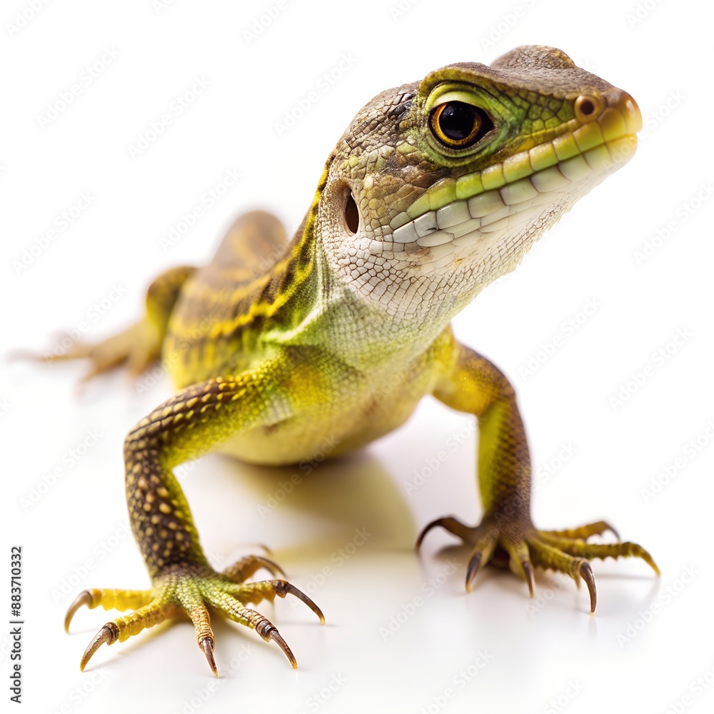 Obraz premium lizard isolated image white background
