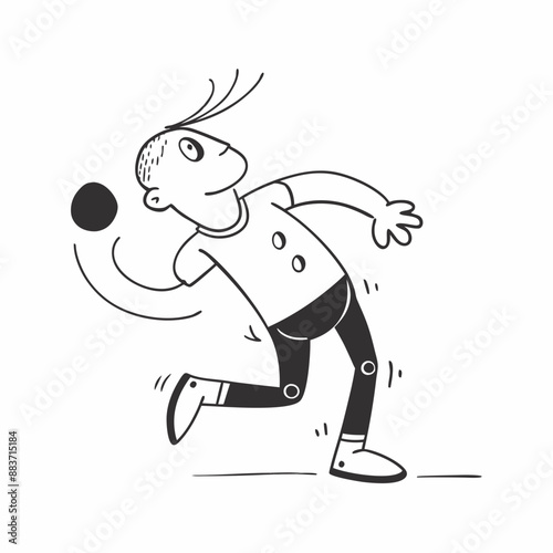 A man who plays basketball vector illustration
