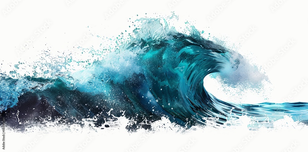 photo of ocean wave isolated on white background, photo of ocean wave isolated on white background,
