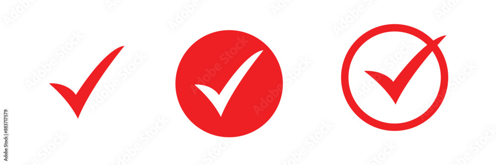 check mark icon, symbol vector. tick mark with checkbox icon. red checkmark sign for app, ui, website. tick, yes, right icon or symbol. vector illustration. check mark icon, symbol vector. tick mark with checkbox icon. red checkmark sign for app, ui, website. tick, yes, right icon or symbol. vector illustration.
