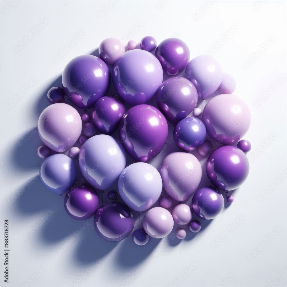 Fototapeta premium the violet series balloons