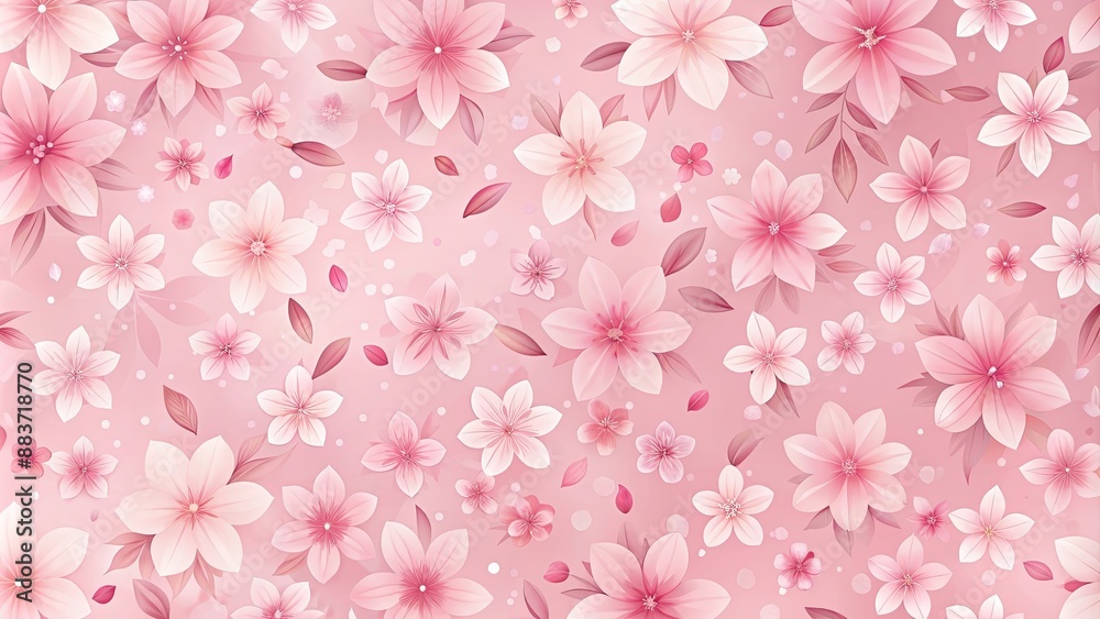 Wallpaper featuring cherry blossom petal pattern, cherry blossom, sakura, flower, petal, pattern, wallpaper, background, pink Wallpaper featuring cherry blossom petal pattern, cherry blossom, sakura, flower, petal, pattern, wallpaper, background, pink