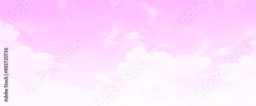 White cloud on pink sky background