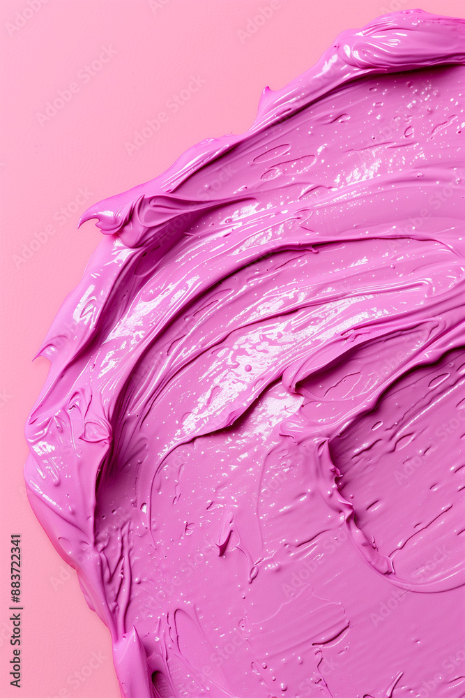 Obraz premium Pink Paint Swirl Abstract Background