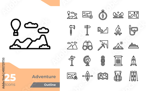 Adventure Outline Icons