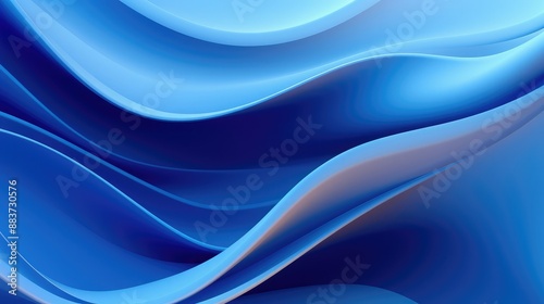 Vector abstract wavy patterned blue background