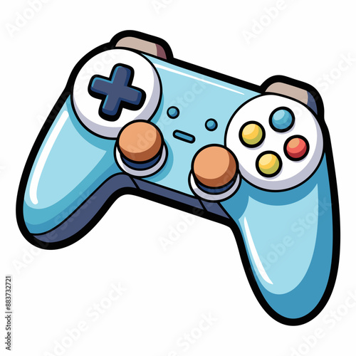 Obraz na płótnie Gaming controller vector illustration w salonie
