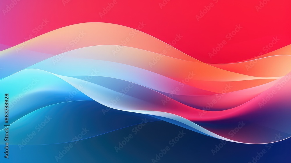 Wave vector element with abstract lines for website banner and brochure ...