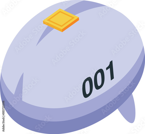 Autonomous underwater vehicle exploring the ocean floor, collecting valuable data for scientific research
