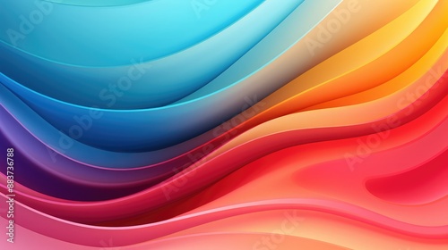 Wavy colorful background design