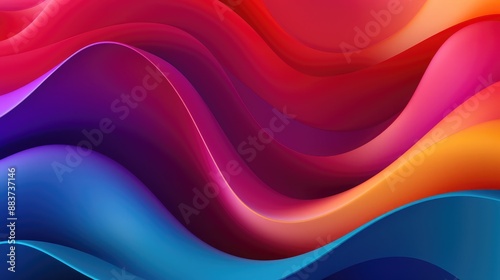 Wavy colorful background design