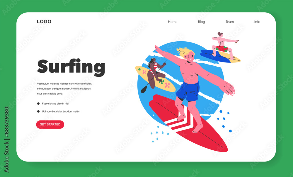 Summer Sports Activities. Flat Vector Illustration Summer Sports Activities. Flat Vector Illustration