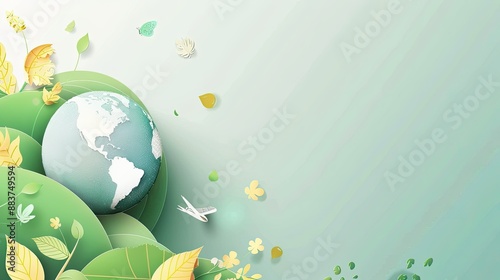 "Earth Day Vector: Creative Concept with Minimal Details"