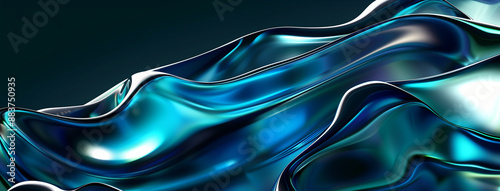 Soft, flowing blue hues with a hint of texture create an abstract, wave-like design perfect for a calming background