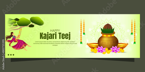 Kajari Teej, celebrated primarily in North India, is a traditional Hindu festival that falls on the third day of the Krishna Paksha in the month of Bhadrapada.