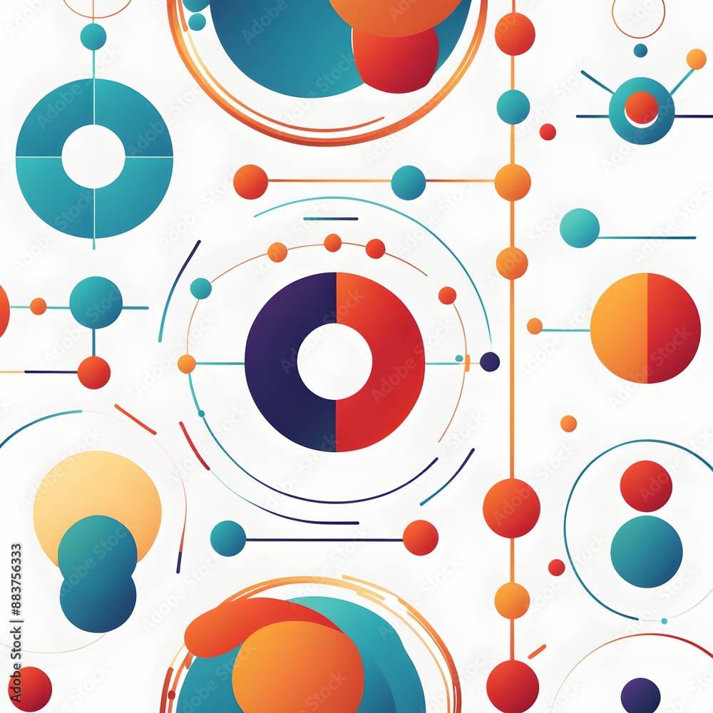 minimalist illustration symbolizing pharmacy medicine and research in vibrant colors minimalist illustration symbolizing pharmacy medicine and research in vibrant colors