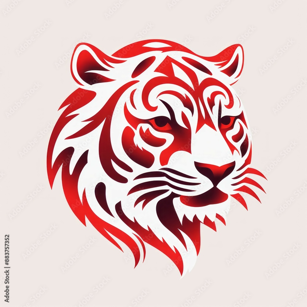 animal icon and logo on a white background Created with Generative AI technology animal icon and logo on a white background Created with Generative AI technology