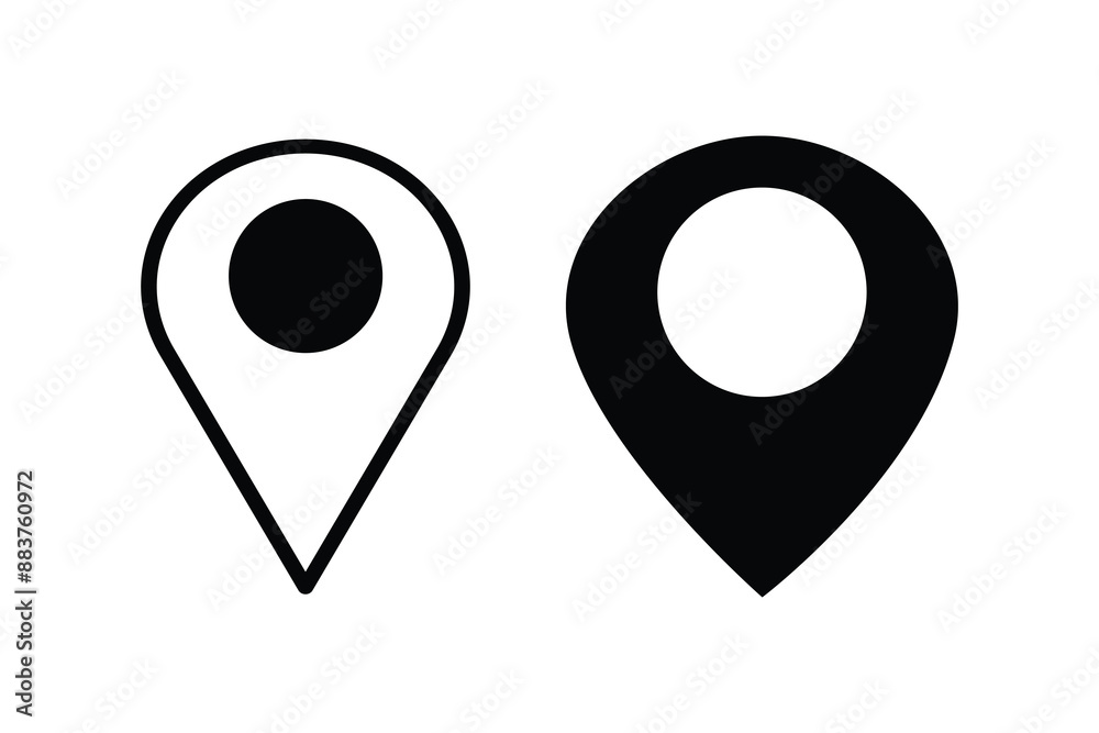 Fototapeta premium pin map icon. pin location icon vector.