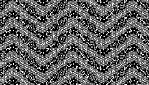 Wave small flower lace fabric