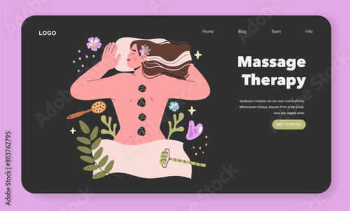 Alternative Medicine. Flat Vector Illustration