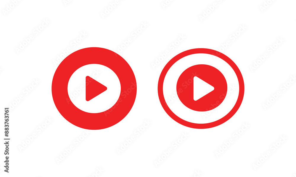 red play Icon set. Play button vector icon collections.
red play Icon set. Play button vector icon collections.