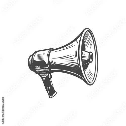 Megaphone  concept illustration