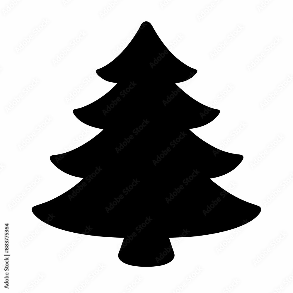 Christmas tree Vector Illustration, tree Vector Art, Christmas tree Silhouette, christmas tree isolated on white cartoon Character icon Christmas tree Vector Illustration, tree Vector Art, Christmas tree Silhouette, christmas tree isolated on white cartoon Character icon