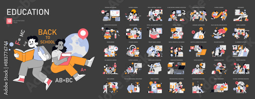 education. Flat Vector Illustration
