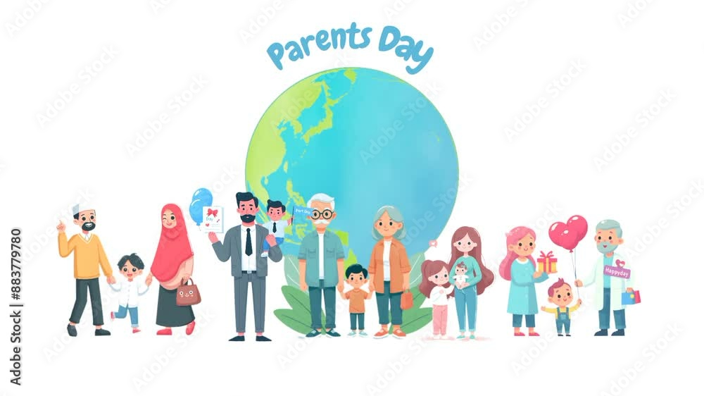 Parents Day Pop-Up, Seamless, Pattern Characters: Green Screen Essentials Isolated Parents Day Pop-Up, Seamless, Pattern Characters: Green Screen Essentials Isolated