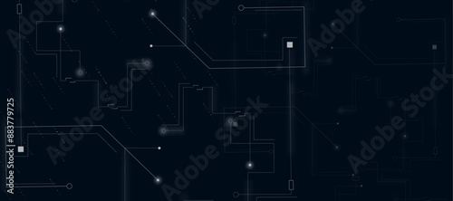 Abstract futuristic shapes. Vectors Digital technology and science background.