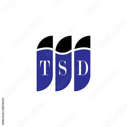 TSD letter logo design on white background. Creative  modern TSD letter logo design. Vector design. photo