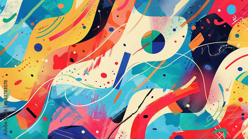Obraz premium Modern illustration of an abstract card background in modern style Wallpaper design