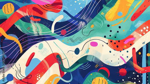 Modern illustration of an abstract card background in modern style Wallpaper design