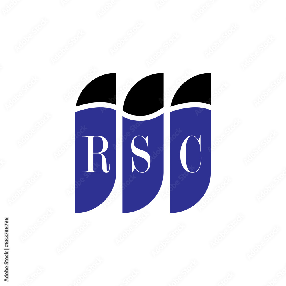 RSC letter logo design on white background. Creative modern RSC letter logo design. Vector design. RSC letter logo design on white background. Creative modern RSC letter logo design. Vector design.