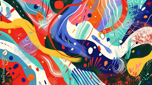 Modern illustration of an abstract card background in modern style Wallpaper design