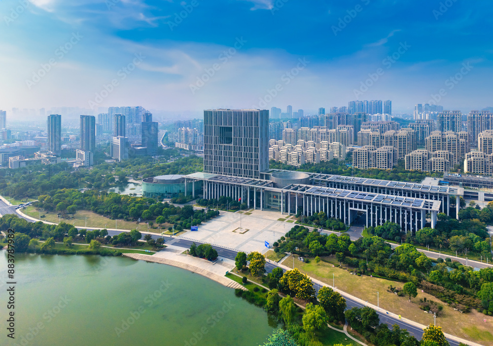 Fototapeta premium Urban Scenery of Zhenjiang City, Jiangsu Province, China