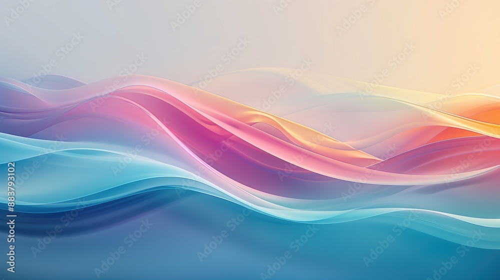 Pulsating colorful waves, abstract sound visualization, rhythmic, vibrant Pulsating colorful waves, abstract sound visualization, rhythmic, vibrant