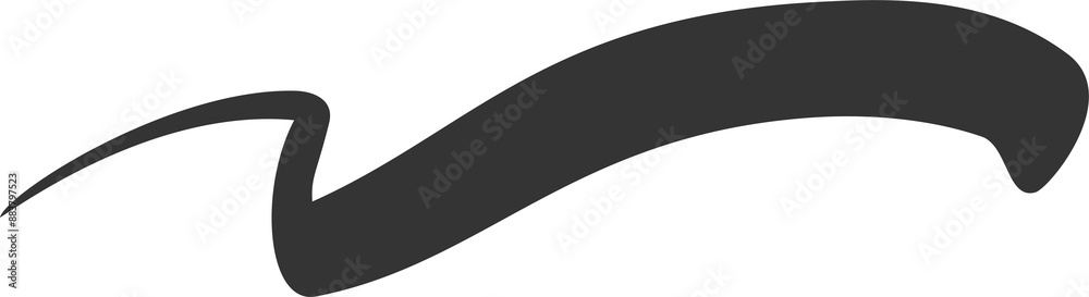 Swoosh underlines. Swish and swash swirl line. Squiggle hand drawn calligraphic stroke. Doodle decorative paint wavy flourish Swoosh underlines. Swish and swash swirl line. Squiggle hand drawn calligraphic stroke. Doodle decorative paint wavy flourish