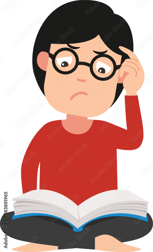 Man thinking and feel stress illustration vector Man thinking and feel stress illustration vector