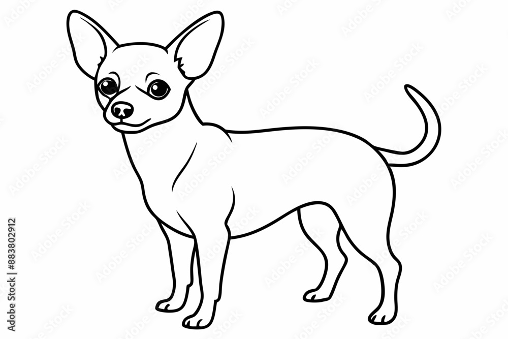 Chihuahua Dog line art vector illustration, Dogs and puppies in different breed, corgi, golden retriever, poses, sitting, standing, jump
Chihuahua Dog line art vector illustration, Dogs and puppies in different breed, corgi, golden retriever, poses, sitting, standing, jump