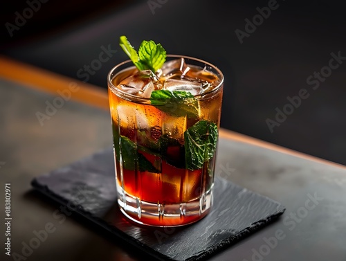 Fresh Mint Garnish adds Burst of Flavor photo