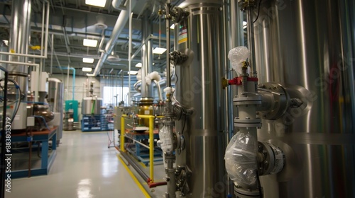 Wallpaper Mural A pilot plant where engineers scale up new chemical processes from the lab to industrial production. Torontodigital.ca