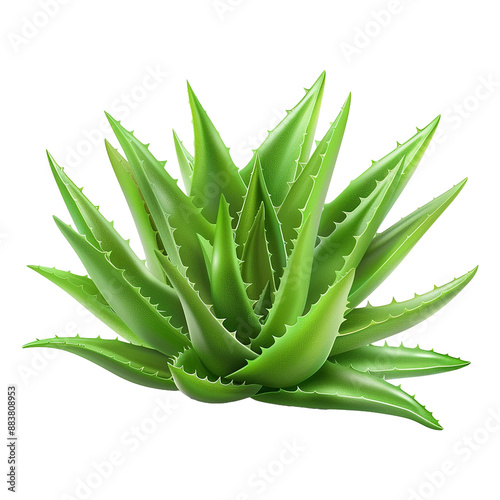 Organic green fresh aloe Vera transparent gel isolated on  PNG